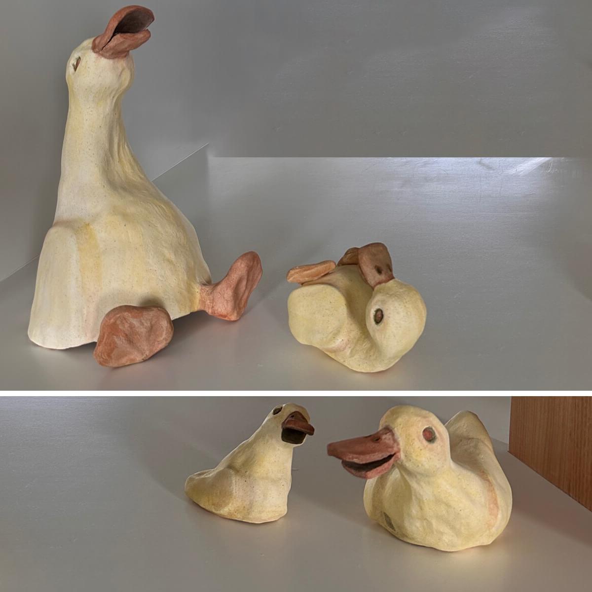 Student sculpture entitled “Make a Splash: Ducks” 