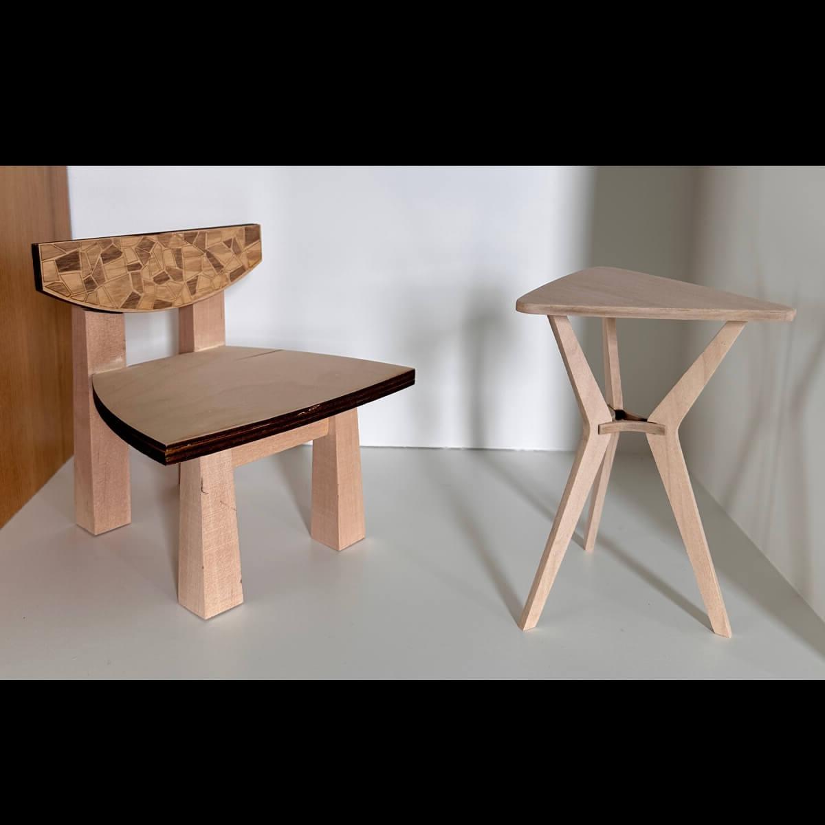 Student chair and table design 