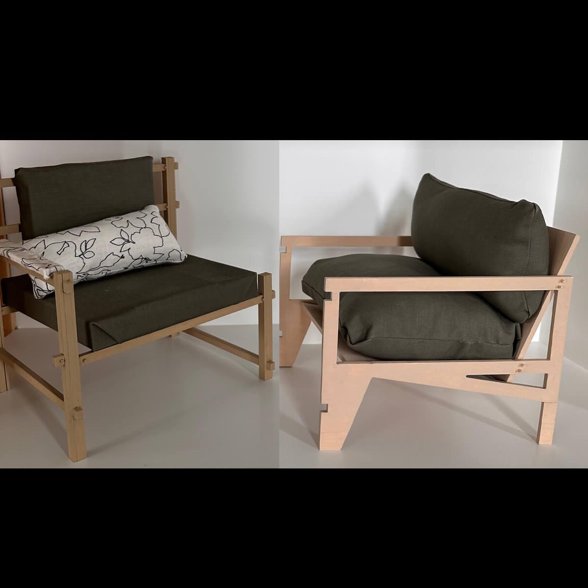 Two student chair designs